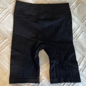 Biker shorts robbed black Somewhere in LA size XS NWOT